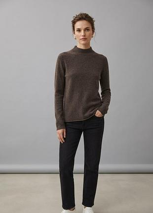 Шоколадный кашемировый свитер 100% cashmere