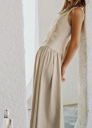 Сукня льон zara 3