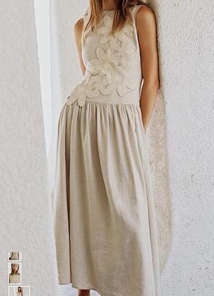 Сукня льон zara