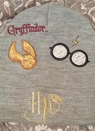 Шапка-біні для хлопчиків h&m x harry potter сіра демісезонна! 🧙‍♂️⚡️