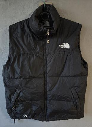 Чоловіча жилетка the north face чорна пух