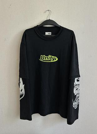 Лонгслив heron preston 2024 h2 h&m unity y2k dragon