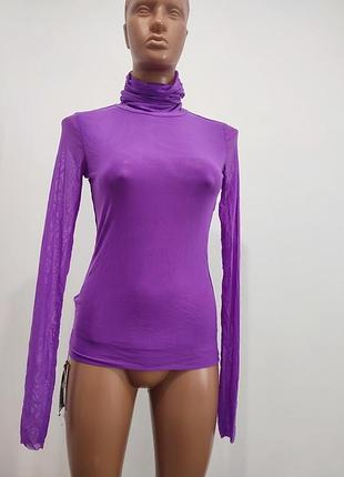 Овий італійський сітчастий гольф-водолазка leagel, розміри m, l, xl