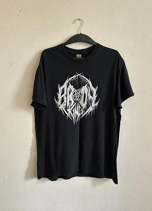 Футболка мерч brody king demon pentagram metal band rock gothic gildan