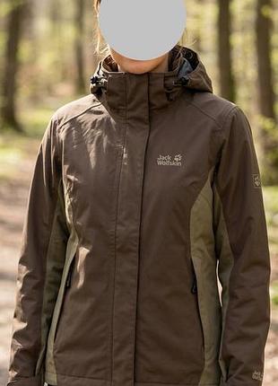 Жіноча куртка 3 в 1 jack wolfskin (texapore + microguard), стан ідеальний