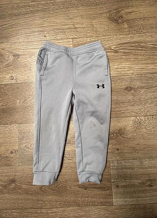 Спортивні штани на флісі джогери under armour оригінал на 2-3 роки (92-98 см) сірі