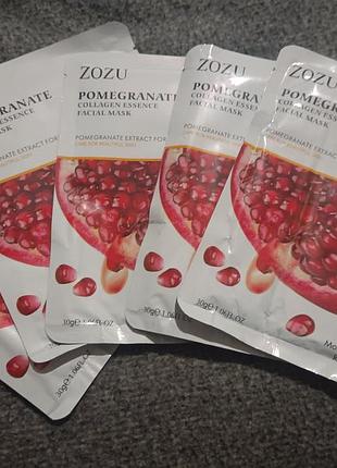 Маска для обличчя zozu pomegranate essence collagen facial mask