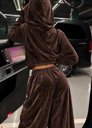 Костюм велюр із стразами✨ 3