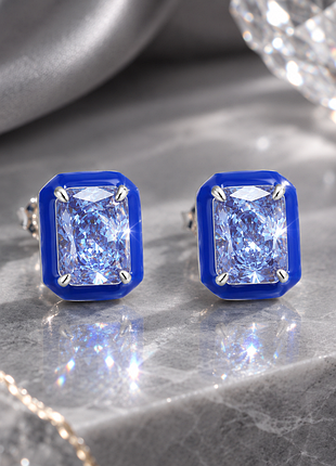 Сережки "crushed tanzanite ice"