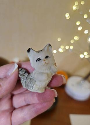 Дві статуетки порцелянові котики