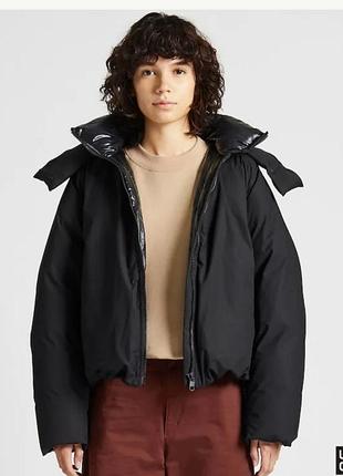 Куртка жіноча uniqlo u padded short parka чорна