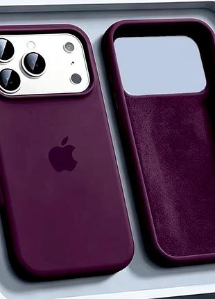 Чохол apple для iphone 17 pro max, колір бургунді