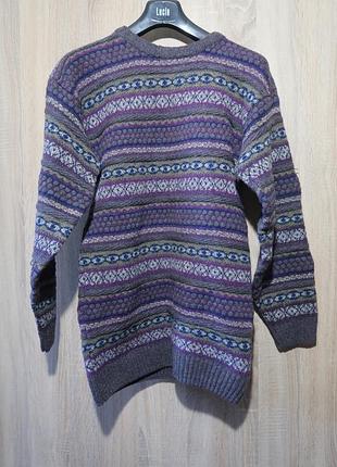 Свитер винтажный antartex wool faire isle р-р м