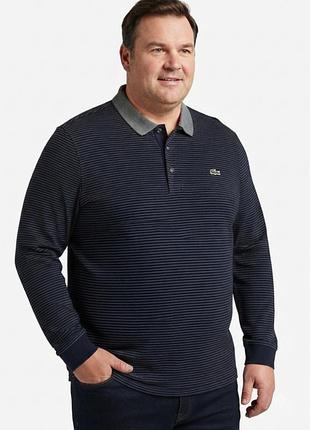 Оригинальный лонгслив-поло lacoste в полоску | мужская кофта лакост размер l.
в идеальном состоянии.
