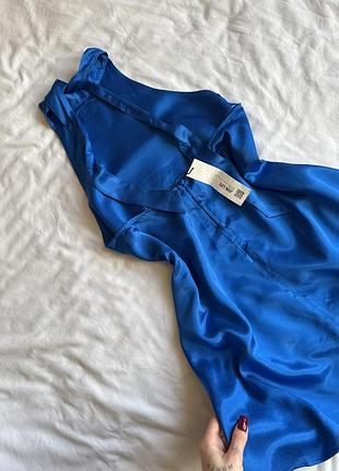 Атласна сукня zara 4