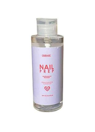 Дегидратор 500мл средство для обезжиривания ногтей nail prep тм courage
