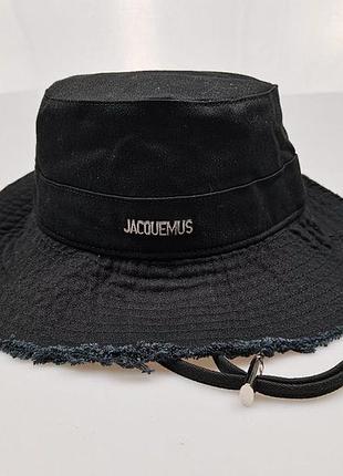 Літня жіноча чорна бавовняна панама під jacquemus