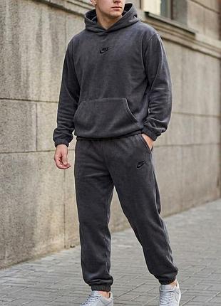 Теплий чоловічий спортивний костюм із флісу nike