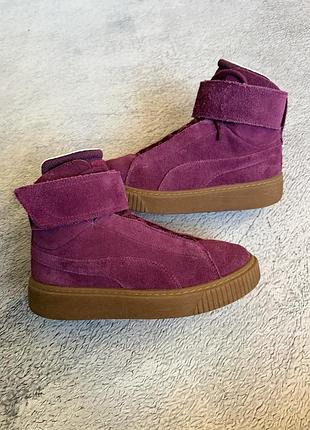 Кеди puma future, замшеві кеди, шкіряні, розмір 37.5
