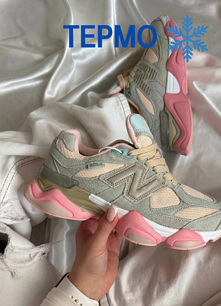 Женские термо кроссовки new balance 9060 joe pink