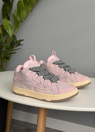Кросівки lanvin paris curb sneakers pink