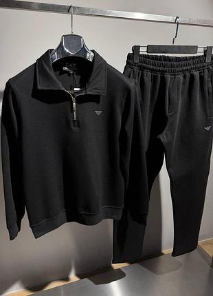 Чоловічий спортивний костюм emporio armani чорний