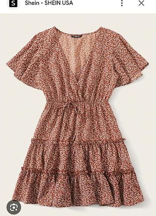 Платье короткое летнее shein 5