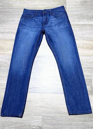 Мужские синие джинсы denim co , размер 32/32 straight .