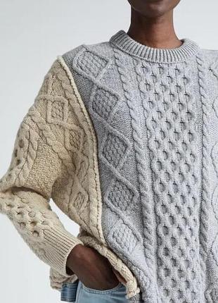 Светр з аранської вовни bottega veneta (р.s)