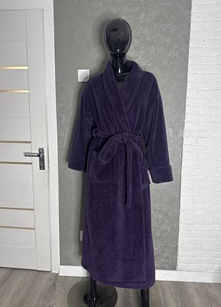 Плюшевий халат волохатий халат marks&spencer, xxl-xxxl 52-54р
