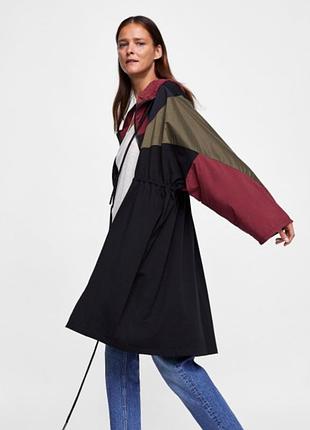 Куртка парка тренч ветровка zara