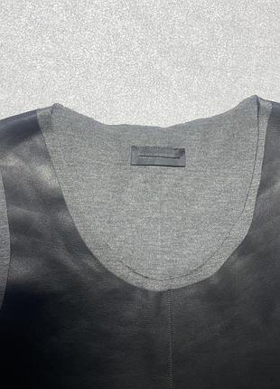 Diesel black gold кожаное платье мини 3