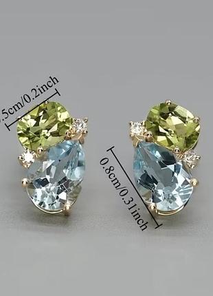 Сережки медичне золото 2