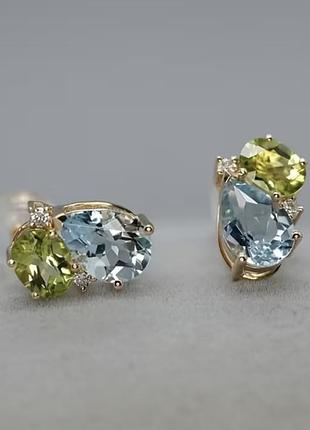 Сережки медичне золото