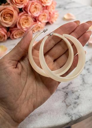 Серьги кольцо 6 cm 2