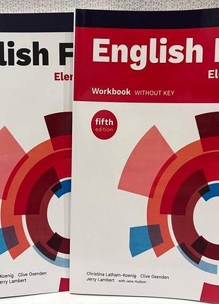 English file elementary fifth edition students book workbook