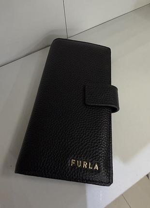 Гаманець жіночий furla чорний шкіряний