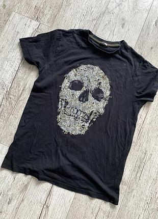 Футболка чоловіча ps paul smith bunny skull чорна