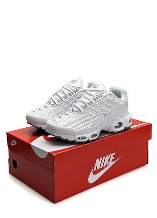Жіночі кросівки nike air max plus white silver
