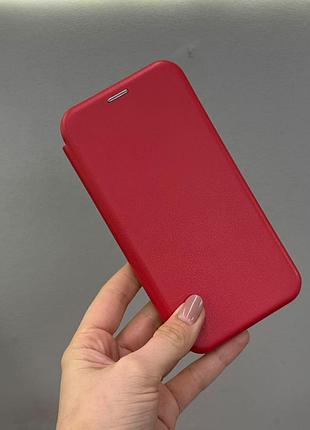 Захисний чохол-книжка для samsung a55 5g, якісний чохол-книжка для телефона samsung a55 5g із захистом екрана (червоний)
