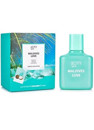 Т/вода the city spirit_maldives love 🥥🌼🍯100 мл