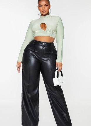 Штанці wide leg з високою посадкою plt