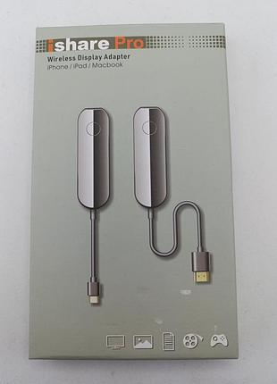 Новий бездротовий hdmi адаптер ishare pro usb-c для iphone 15/16/17, macbook, ipad