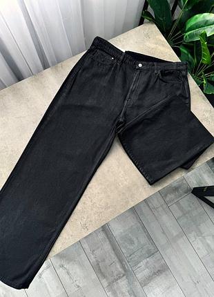 Джинси wide leg з пропиткою та високою посадкою h&m