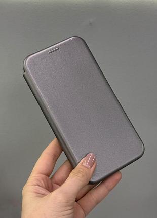Захисний чохол-книжка для samsung a56 5g, якісний чохол-книжка для телефона samsung a56 5g із захистом екрана (сірий)