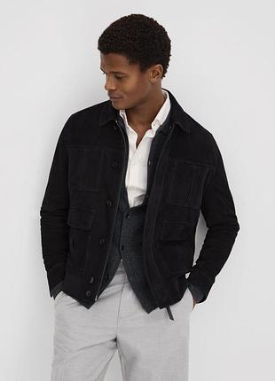 Reiss suede chest куртка замшевая мужская кожаная allsaints оригинал.