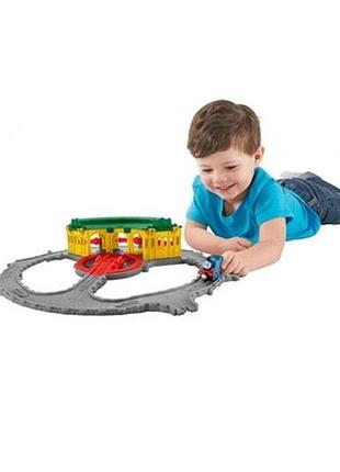 Залізна дорога для хлопчика thomas & friends take-n-play, tidmouth sheds adventure hub