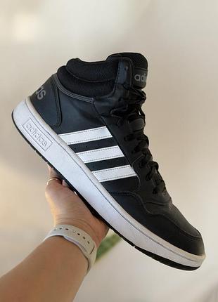 Кросівки чоловічі adidas чорні 46 розмір кеди адідас