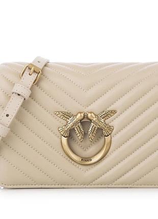 Сумка для жінок pinko love classic puff бежева