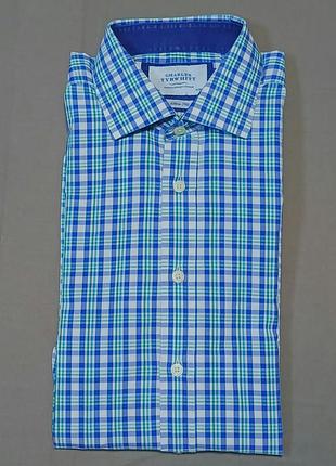 Комір 41 см  charles tyrwhitt size  16/34 in  41/86 см картата  сорочка   
slim fit